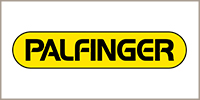 Logo der Firma Palfinger. Führender Hersteller von Krane für die Industrie.