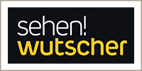 Logo von Sehen Wutscher. Größter Optiker aus Österreich.